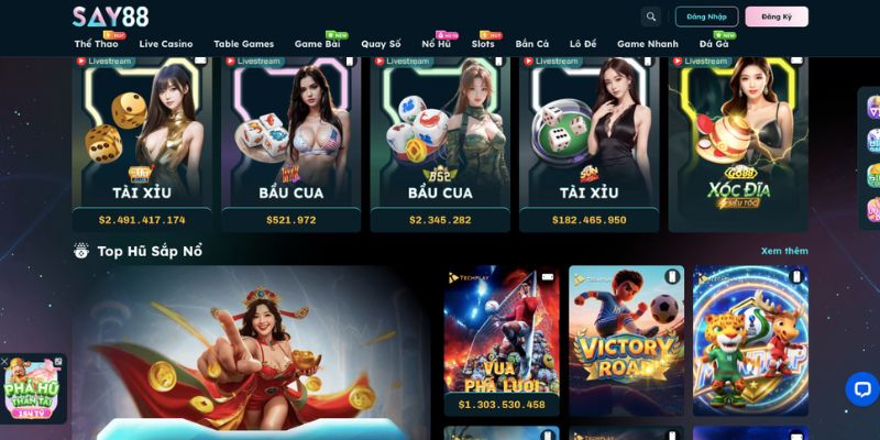 SAY88: Đánh Giá Độ Uy Tín, Chất Lượng Thực Tế Của Nhà Cái 3 Đa dạng trò chơi cho bạn lựa chọn